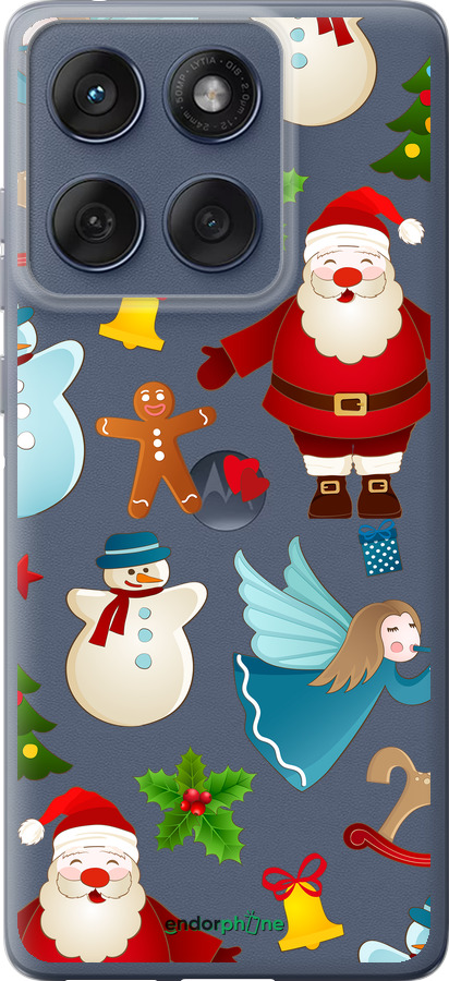 Силиконовый чехол Новогодний 1 для Motorola Edge 60 Fusion 5G - 4614u-4021 изображение 
