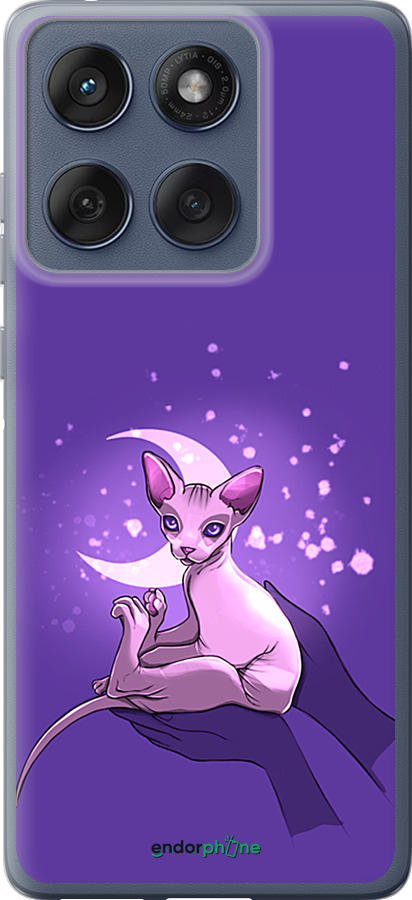 Силиконовый чехол Кот2 для Motorola Edge 60 Fusion 5G - 4676u-4021 изображение 