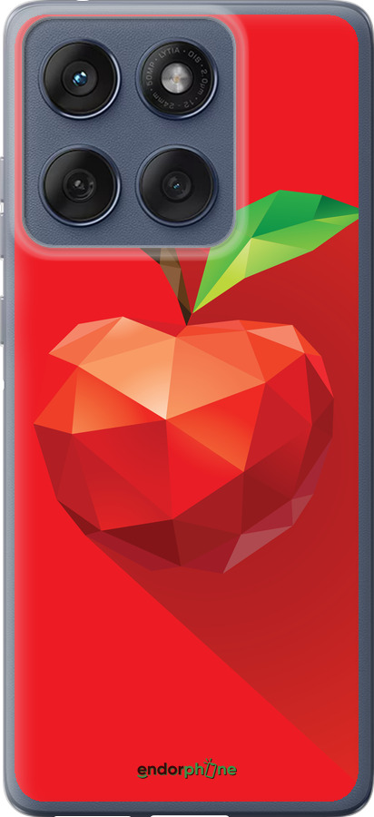 Силіконовий чехол Яблуко для Motorola Edge 60 Fusion 5G - 4696u-4021 изображение 