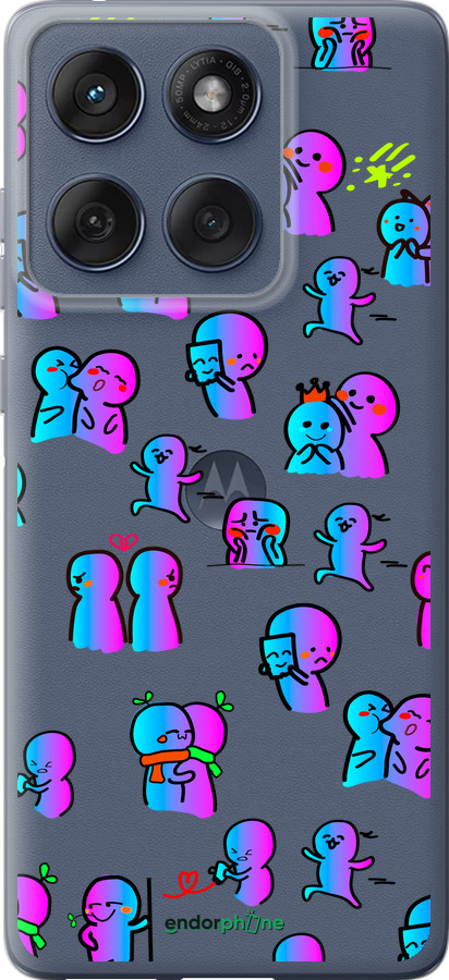 Силиконовый чехол Эмоции для Motorola Edge 60 Fusion 5G - 4736u-4021 изображение 