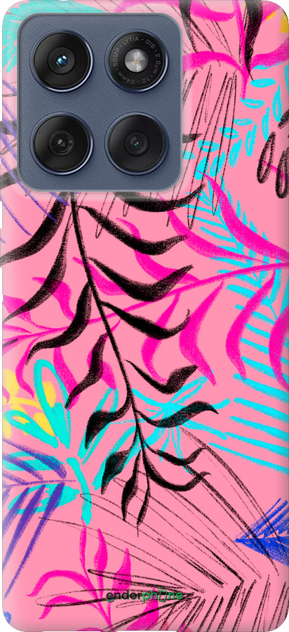 Силиконовый чехол Растительный узор 2 для Motorola Edge 60 Fusion 5G - 4740u-4021 изображение 