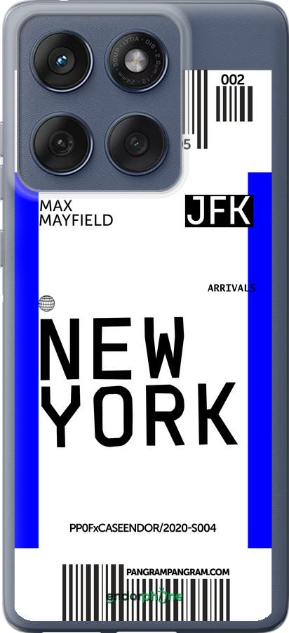 Силиконовый чехол New York для Motorola Edge 60 Fusion 5G - 4861u-4021 изображение 