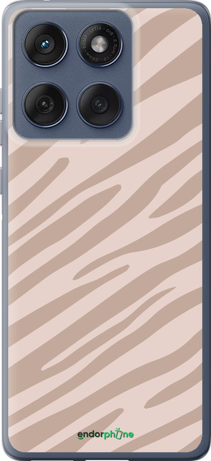 Силиконовый чехол Зебра беж для Motorola Edge 60 Fusion 5G - 4875u-4021 изображение 