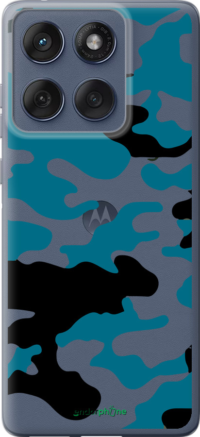 Силиконовый чехол Камуфляж прозрачный фон для Motorola Edge 60 Fusion 5G - 4877u-4021 изображение 