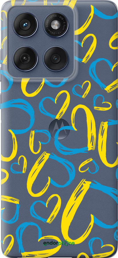 Силиконовый чехол Сердца UA для Motorola Edge 60 Fusion 5G - 5292u-4021 изображение 