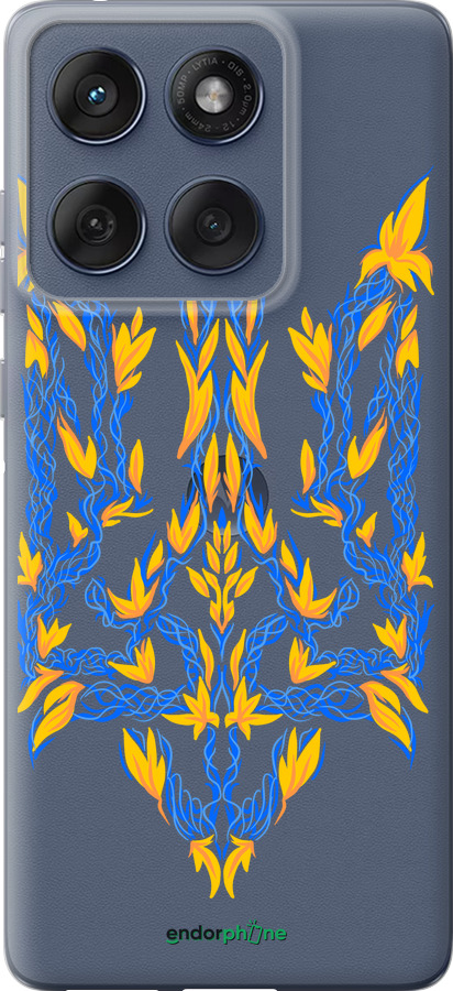 Силиконовый чехол Герб Украины v3 для Motorola Edge 60 Fusion 5G - 5313u-4021 изображение 