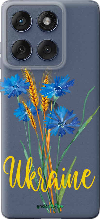 Силиконовый чехол Ukraine v2 для Motorola Edge 60 Fusion 5G - 5445u-4021 изображение 