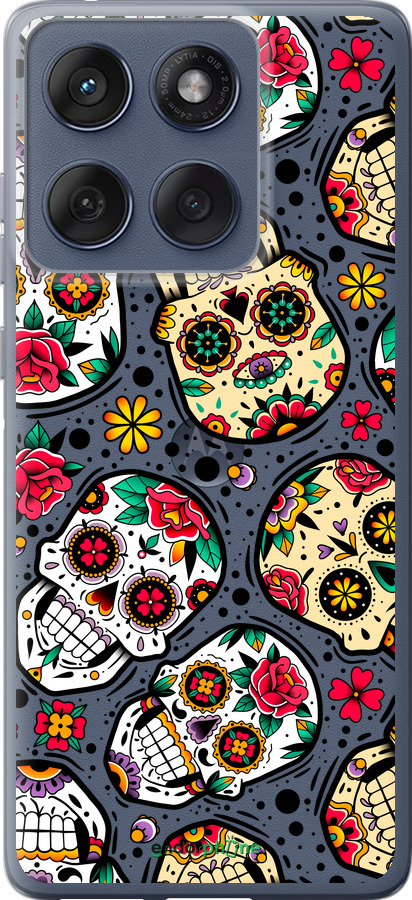 Силиконовый чехол Черепа для Motorola Edge 60 Fusion 5G - 5471u-4021 изображение 