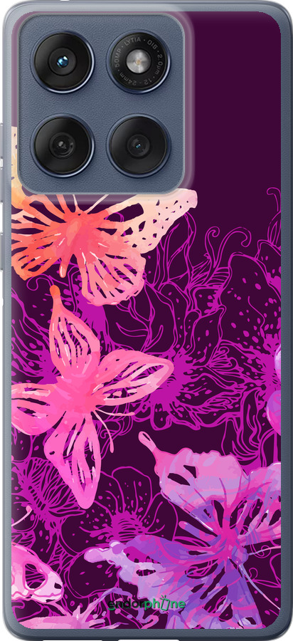 Силіконовий чехол Метелики v2 для Motorola Edge 60 Fusion 5G - 5475u-4021 изображение 