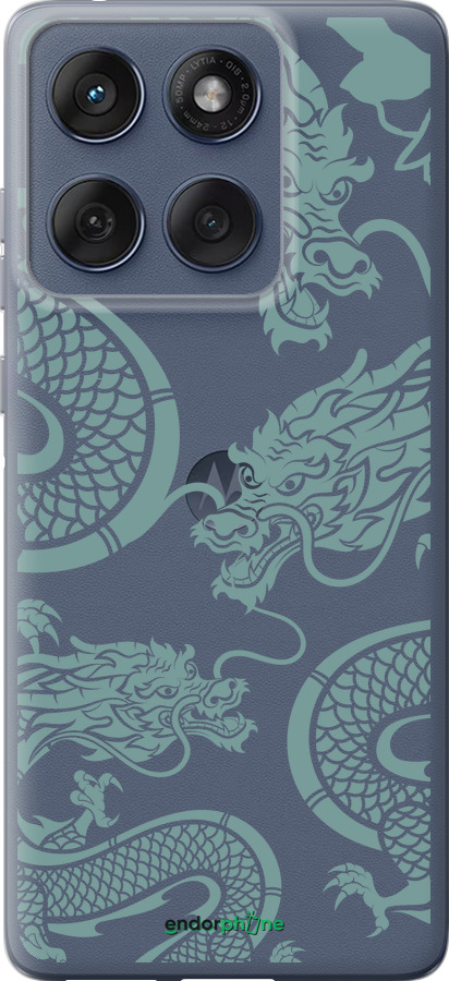 Силиконовый чехол Дракон для Motorola Edge 60 Fusion 5G - 5476u-4021 изображение 