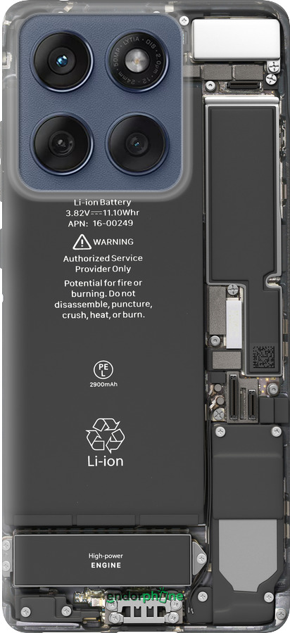 Силіконовий чехол Деталі смартфона для Motorola Edge 60 Fusion 5G - 5487u-4021 изображение 