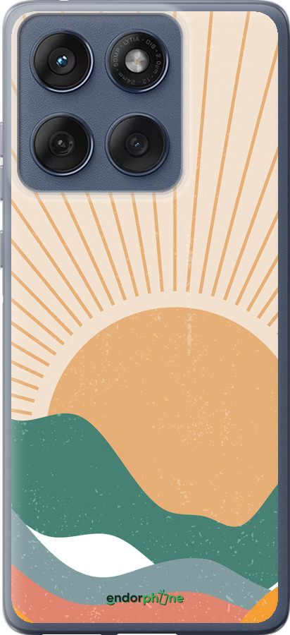 Силиконовый чехол Горы и солнце v2 для Motorola Edge 60 Fusion 5G - 5488u-4021 изображение 