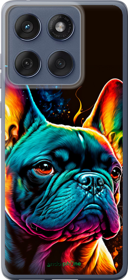 Силиконовый чехол Яркий бульдог для Motorola Edge 60 Fusion 5G - 5547u-4021 изображение 
