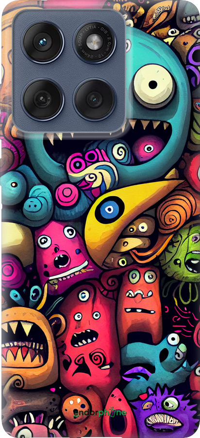 Силиконовый чехол Cмешные монстры для Motorola Edge 60 Fusion 5G - 5549u-4021 изображение 