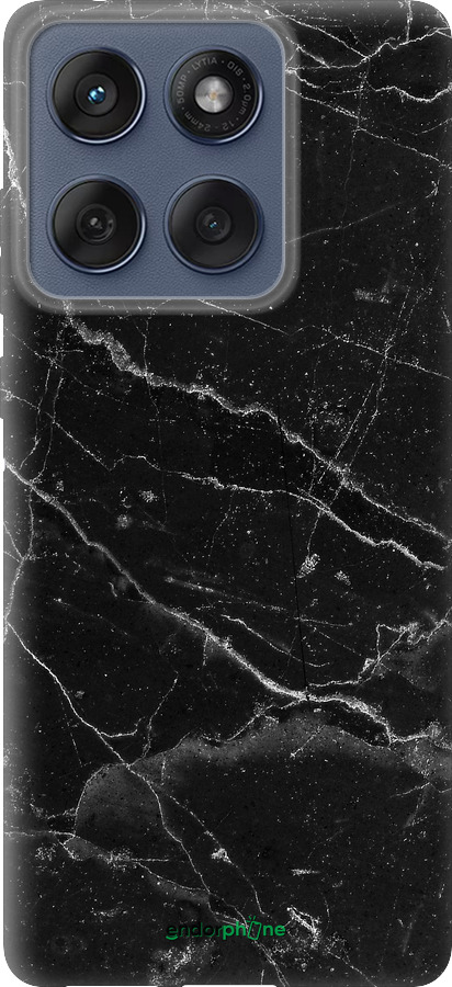 Силиконовый чехол Черный мрамор v2 для Motorola Edge 60 Fusion 5G - 5568u-4021 изображение 