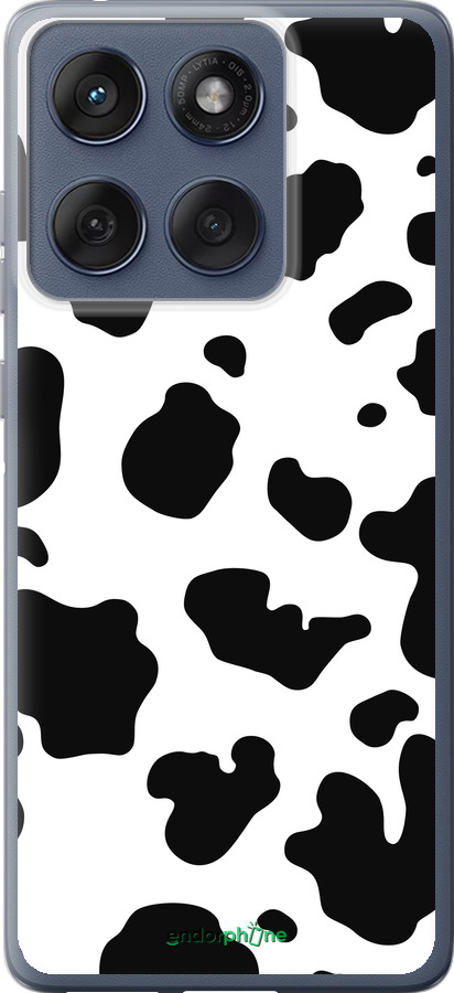 Силиконовый чехол Шкура коровы для Motorola Edge 60 Fusion 5G - 5576u-4021 изображение 