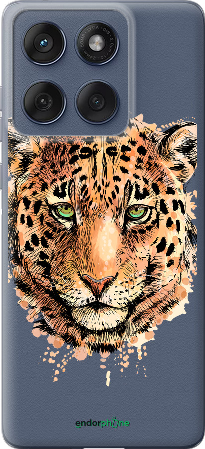 Силиконовый чехол Леопард v2 для Motorola Edge 60 Fusion 5G - 5606u-4021 изображение 