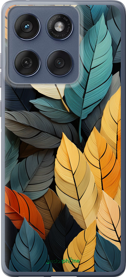 Силіконовий чехол Кольорове листя для Motorola Edge 60 Fusion 5G - 5644u-4021 изображение 