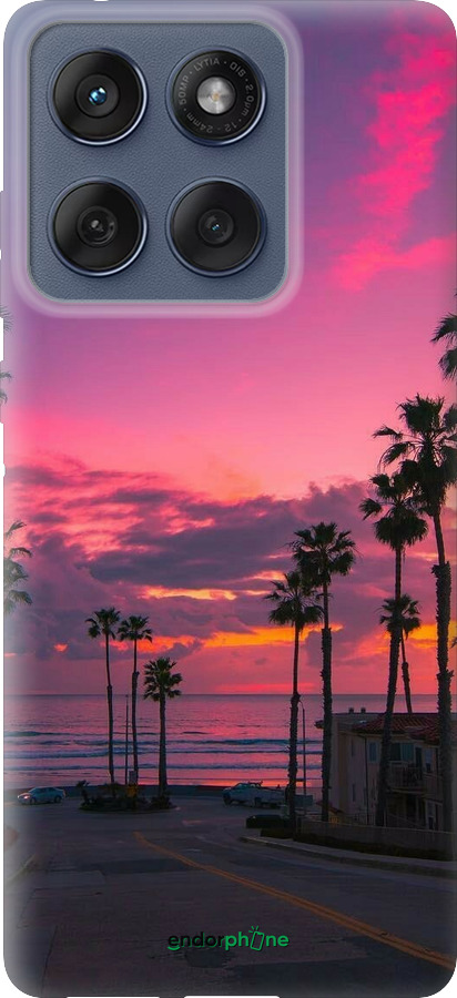 Силиконовый чехол Пальмы для Motorola Edge 60 Fusion 5G - 5873u-4021 изображение 