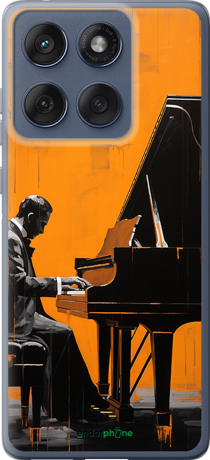 Силиконовый чехол Чехол для телефона Мужчина за Роялем для Motorola Edge 60 Fusion 5G - 5938u-4021 изображение 