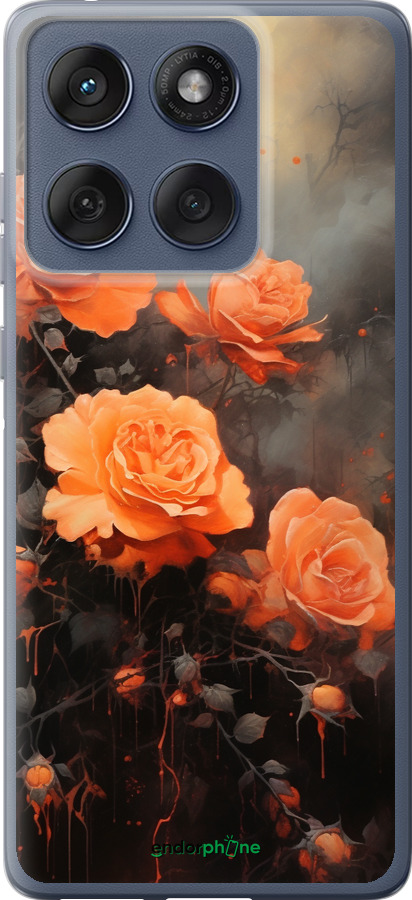 Силіконовий чехол Оранжеві троянди для Motorola Edge 60 Fusion 5G - 5944u-4021 изображение 