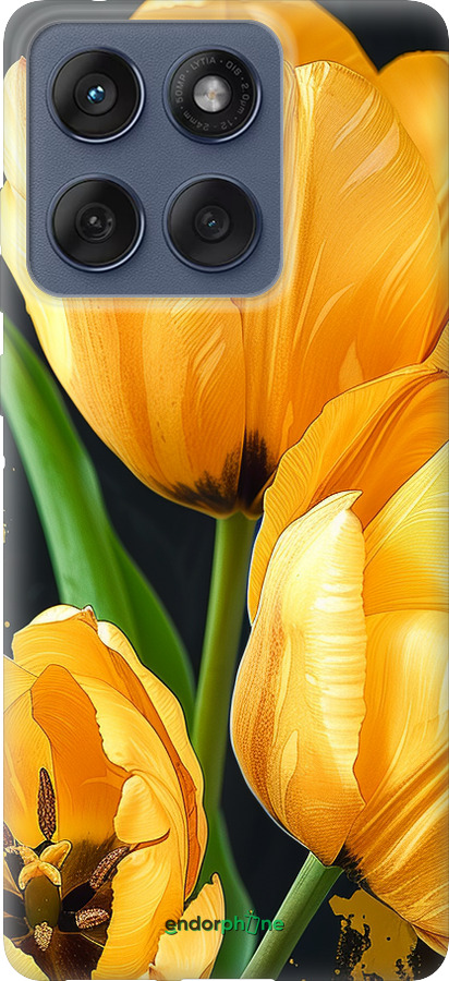 Силиконовый чехол Желтые тюльпаны для Motorola Edge 60 Fusion 5G - 5991u-4021 изображение 