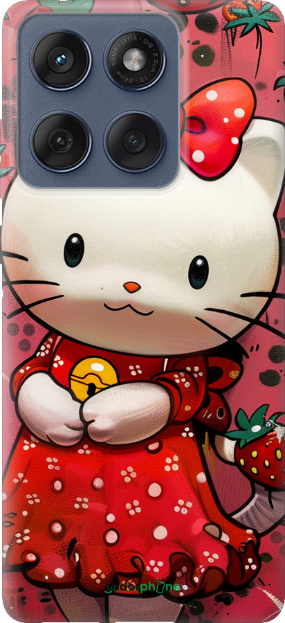 Силиконовый чехол hello kitty1 для Motorola Edge 60 Fusion 5G - 6036u-4021 изображение 
