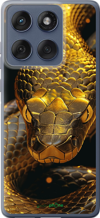Силиконовый чехол Golden snake для Motorola Edge 60 Fusion 5G - 6072u-4021 изображение 