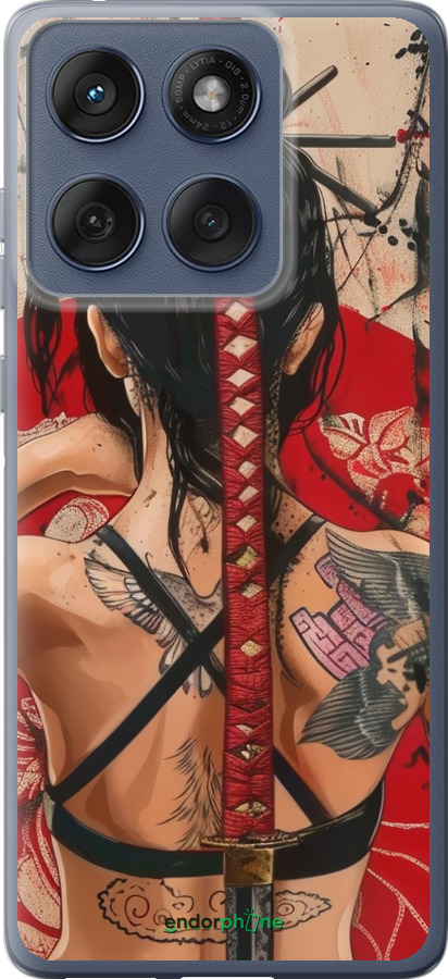 Силиконовый чехол Тайна катаны для Motorola Edge 60 Fusion 5G - 6074u-4021 изображение 