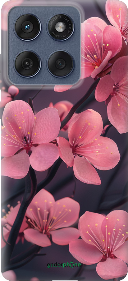 Силіконовий чехол Пурпурова сакура для Motorola Edge 60 Fusion 5G - 6075u-4021 изображение 