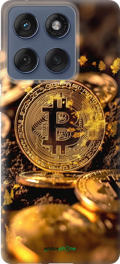 Силіконовий чехол Золота лихоманка біткойна для Motorola Edge 60 Fusion 5G - 6089u-4021 изображение 
