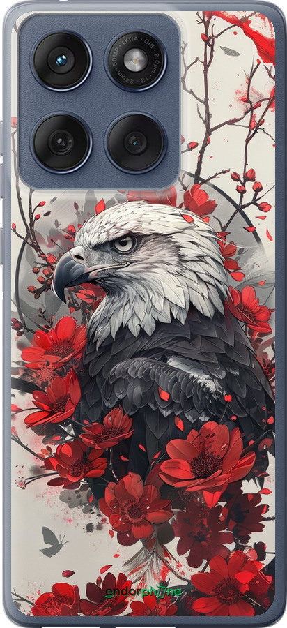 Силіконовий чехол Рубіновий орел для Motorola Edge 60 Fusion 5G - 6103u-4021 изображение 