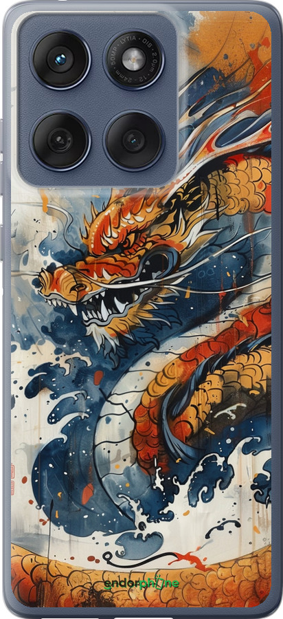 Силіконовий чехол Гнів дракона для Motorola Edge 60 Fusion 5G - 6112u-4021 изображение 