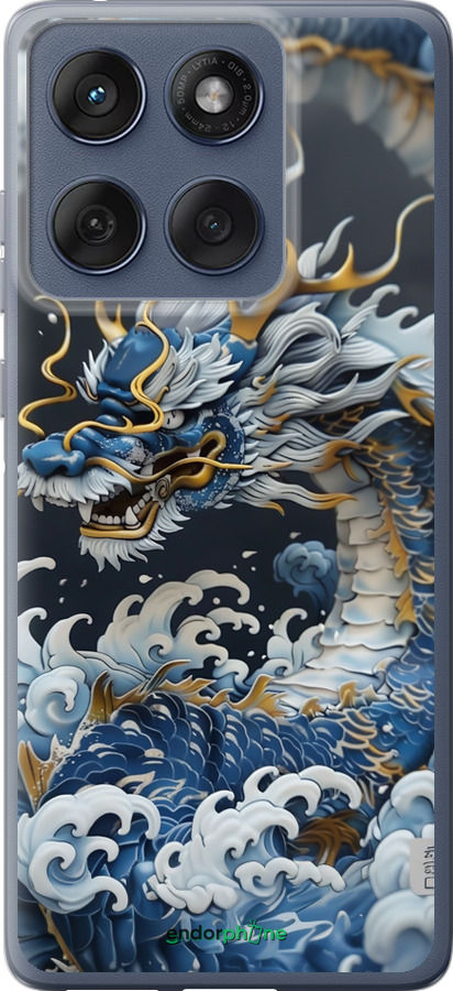Силиконовый чехол Водяной дракон для Motorola Edge 60 Fusion 5G - 6113u-4021 изображение 