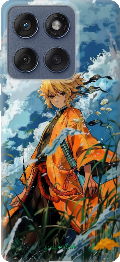 Силиконовый чехол Zenitsu Agatsuma для Motorola Edge 60 Fusion 5G - 6117u-4021 изображение 