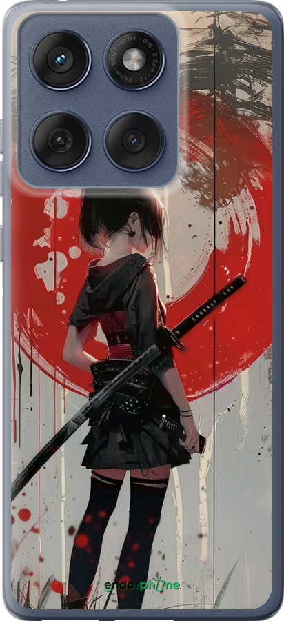 Силиконовый чехол Сумерки воина: Танец с катаной для Motorola Edge 60 Fusion 5G - 6123u-4021 изображение 