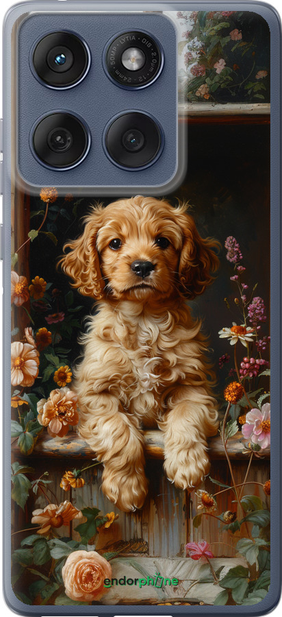 Силиконовый чехол Щенок cocker spaniel для Motorola Edge 60 Fusion 5G - 6136u-4021 изображение 