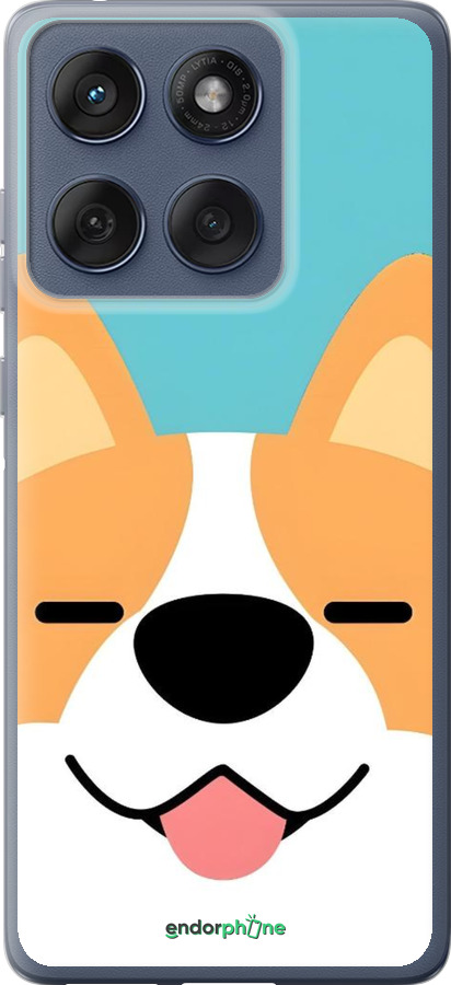 Силиконовый чехол Корги для Motorola Edge 60 Fusion 5G - 6280u-4021 изображение 