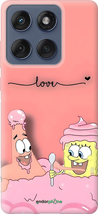 Силиконовый чехол Спанч Боб для Motorola Edge 60 Fusion 5G - 6282u-4021 изображение 