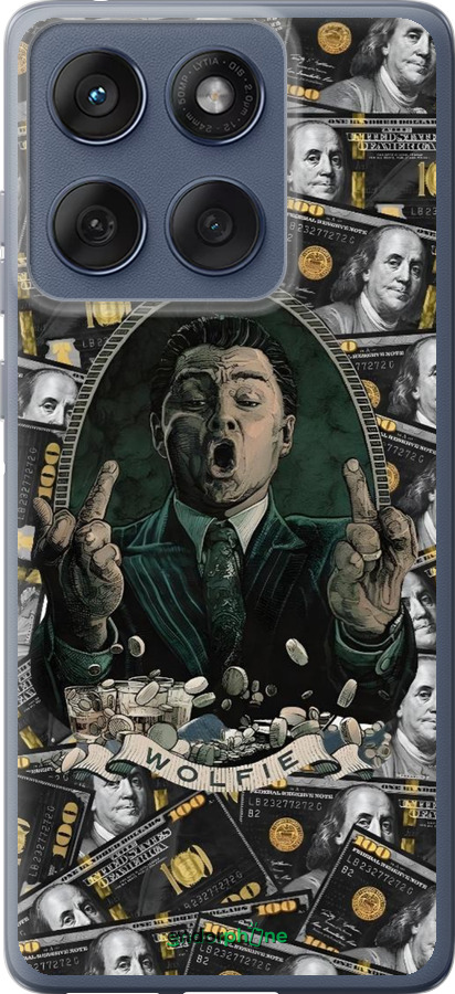 Силиконовый чехол Волк с валл стрит для Motorola Edge 60 Fusion 5G - 6287u-4021 изображение 