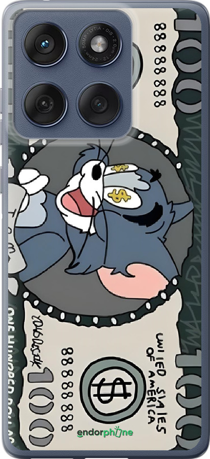 Силіконовий чехол Том и джерри для Motorola Edge 60 Fusion 5G - 6291u-4021 изображение 