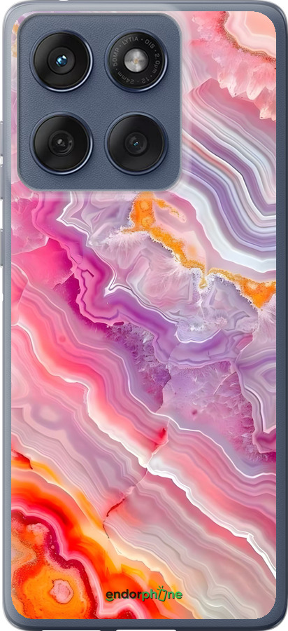 Силиконовый чехол Мрамор 2 для Motorola Edge 60 Fusion 5G - 6307u-4021 изображение 