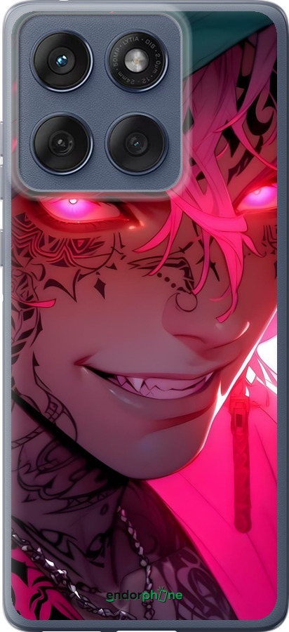 Силиконовый чехол Аниме демон 3 для Motorola Edge 60 Fusion 5G - 6313u-4021 изображение 