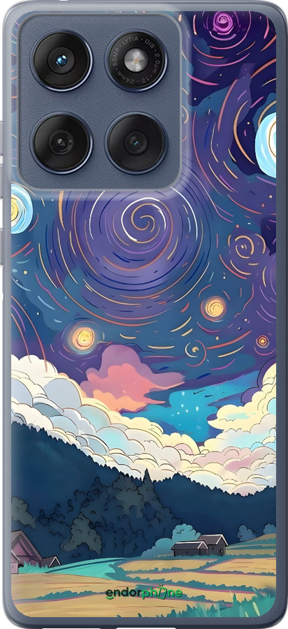 Силиконовый чехол Креативный арт для Motorola Edge 60 Fusion 5G - 6322u-4021 изображение 