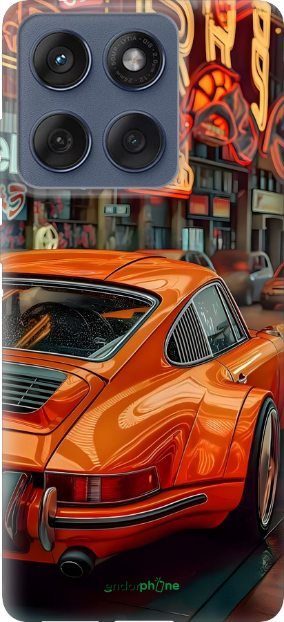 Силиконовый чехол Порше для Motorola Edge 60 Fusion 5G - 6334u-4021 изображение 