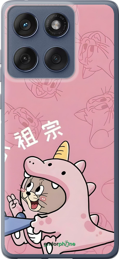 Силіконовий чехол Том і джеррі 2 для Motorola Edge 60 Fusion 5G - 6359u-4021 изображение 