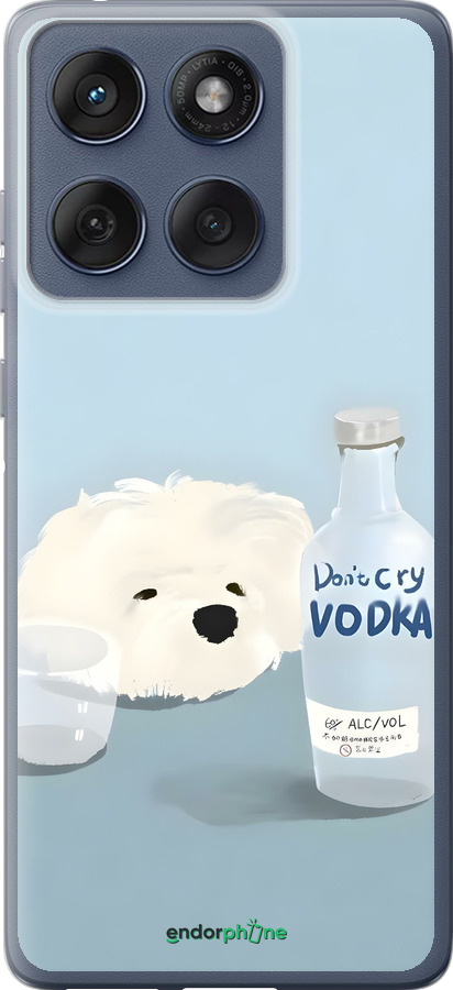 Силіконовий чехол Пес водка для Motorola Edge 60 Fusion 5G - 6368u-4021 изображение 