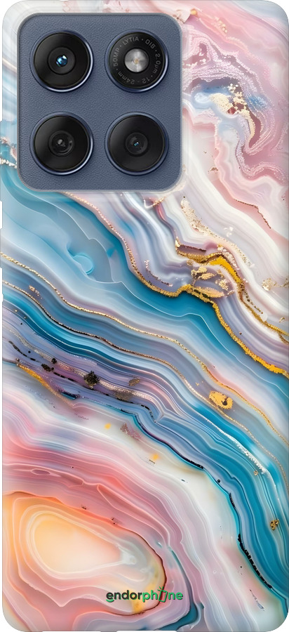 Силиконовый чехол Мрамор красивый для Motorola Edge 60 Fusion 5G - 6376u-4021 изображение 