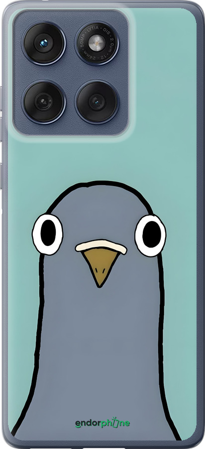 Силиконовый чехол Голубь для Motorola Edge 60 Fusion 5G - 6388u-4021 изображение 
