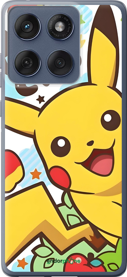 Силиконовый чехол Пикачу 2 для Motorola Edge 60 Fusion 5G - 6391u-4021 изображение 